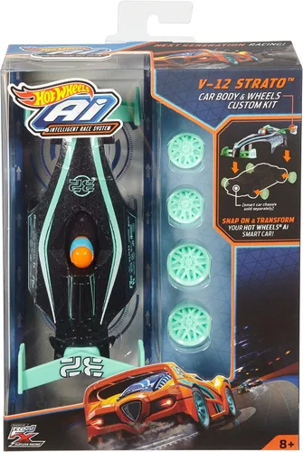 Vista 3 de Hot Wheels Kit personalizado de carrocería y ruedas Ai V-12 Strato