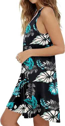 Vista 2 de MOLERANI Vestido holgado simple y casual para mujer