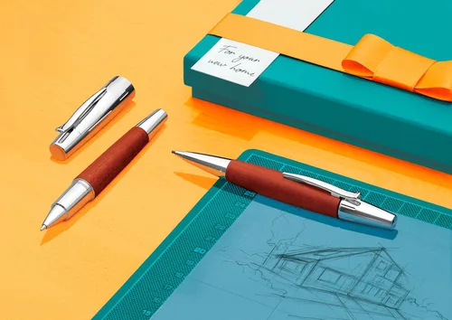 Vista 3 de Faber Castell 138382 - Lápiz mecánico, madera de emoción y cromo, madera de pera, marrón, 138382, 0.059 pulgadas, importado auténtico