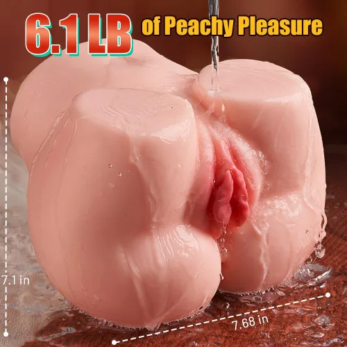 Vista 4 de Masturbador masculino realista muñeca sexual para hombres, juguete sexual masculino con coño bombeado Labia, coños de bolsillo con vagina y anal