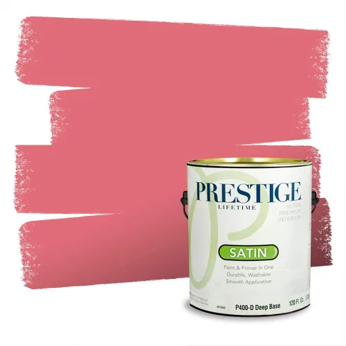 Vista 123 de Prestige Paints Pintura exterior e imprimación en uno, 1 galón, plano, coincidencia comparable de Valspar* Amber Rose*