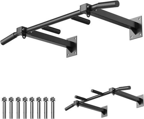 Vista 9 de Wall Mount Pull Up Bar, Joist Beam Rafter Mount Pull-up Bar, Ceiling Mounted Chin Up Bar for Home Gym with Punching Bag Hanger