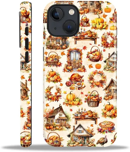 Vista 60 de Funda para iPhone 13 iPhone 14, a prueba de golpes, funda protectora híbrida de 2 capas, doble protección contra caídas, antiarañazos, diseño