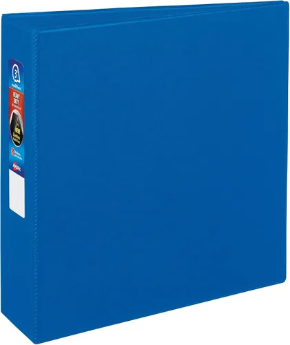 Vista 3 de Carpeta dura Avery con anilla de bloqueo EZD con sistema one touch, Azul 3