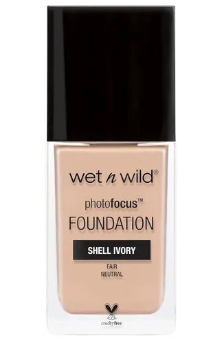 Vista 9 de wet n wild - Base líquida Photo Focus con acabado mate, vegana y libre de crueldad animal, color ámbar beige (Amber Beige)
