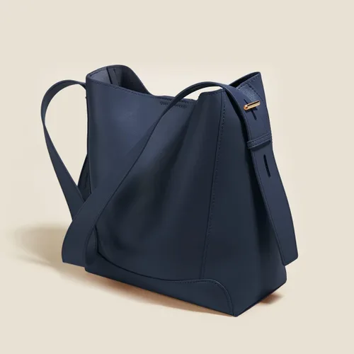 Vista 6 de FOXLOVER Minimalism - Bolso de hombro estilo hobo de cuero para mujer, bolso de mano para mujer pequeña