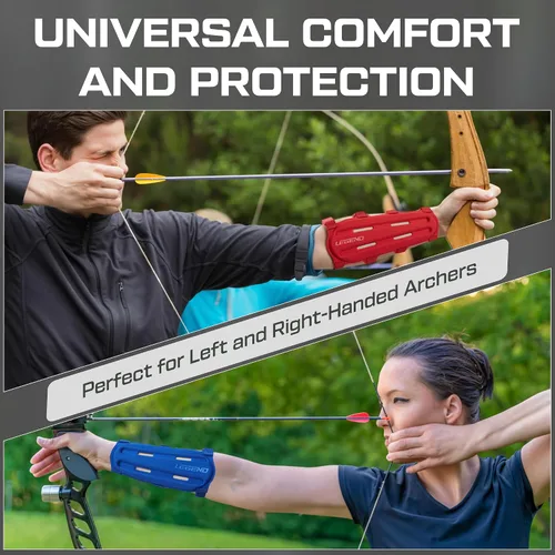Vista 3 de Legend Armguard XT - Protector de brazo para tiro con arco - Diseño ventilado en espuma EVA termoformada - Protector de antebrazo con cobertura