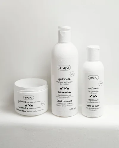 Vista 4 de Ziaja Mascarilla fortalecedora de leche de cabra con queratina, 6.8 fl oz