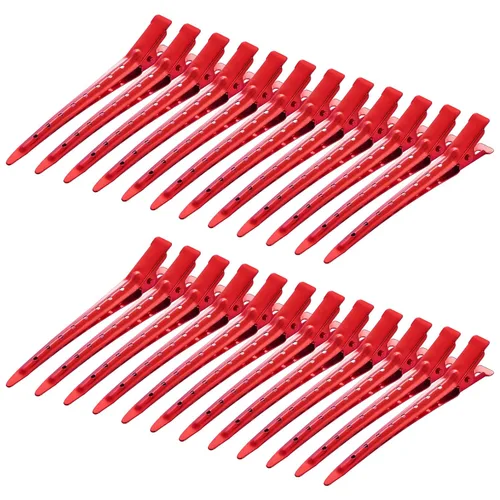 Vista 33 de 24 Paquetes de Pinzas Pico de Pato, Bantoye 2.75 Pulgadas Pinzas de Cocodrilo Rizadoras de Metal Antioxidante con Agujeros para Peinado del Cabello