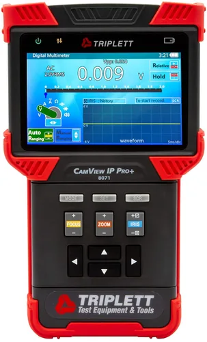 Vista 3 de Triplett 8071 CamView IP Pro+ CCTV Cámara Probador con servidor DHCP incorporado - IP, NTSC/PAL, AHD, TVI
