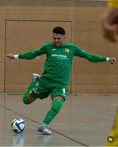 Vista 7 de Balón de fútbol sala - Balón de fútbol interior blanco y azul, tamaño 4, certificado por la FIFA, peso oficial del partido, rebote bajo, retención