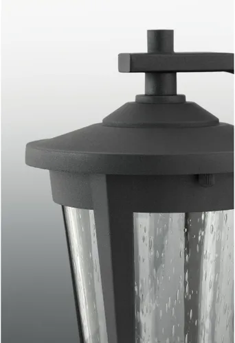 Vista 2 de Progress Lighting P6077-3130K9 Craftsman/Mission One Wall Lantern de la colección Format en acabado negro, accesorio de iluminación de 6.13 pulgadas