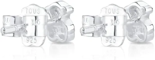 Vista 3 de TOUS Sterling Earrings for Women with Bear Motif, Size 5mm. Puppies Collection