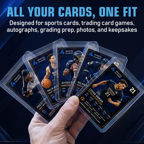 Vista 7 de Premium Seamless 20PT - 360PT Thick Top Loaders for Cards Top Loader Card Holder, Baseball Card Sleeves Hard Plastic, Hard Trading Cards Sleeves