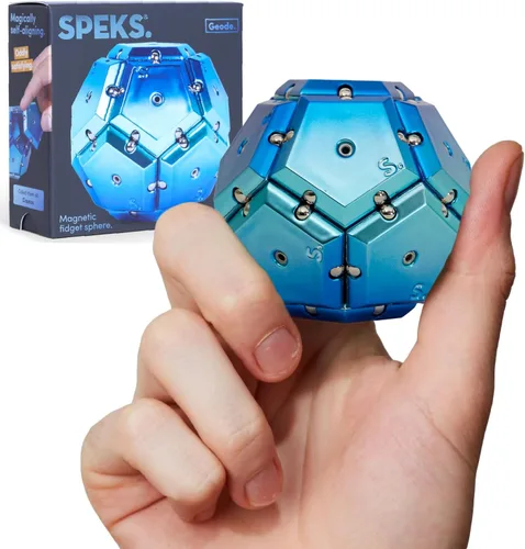 Vista 9 de Speks Geode - Juguete magnético antiestrés, juguete de escritorio sensorial para adultos y adolescentes de 14 años en adelante, regalo
