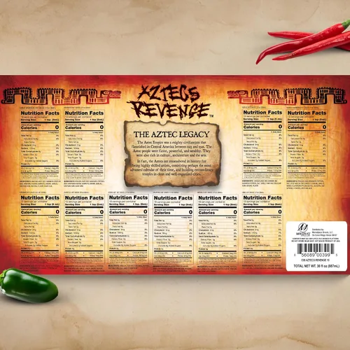 Vista 7 de Set de regalo de variedad de salsa picante estilo mexicano Aztecs Revenge - 10 botellas de salsa picante