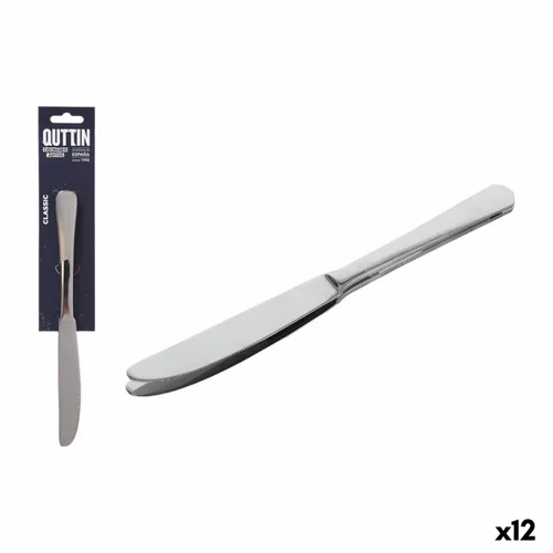 Vista 2 de Set de Cuchillos Quttin Classic Plateado Acero Inoxidable 21,6 x 1,8 cm 2 Piezas (12 Unidades)