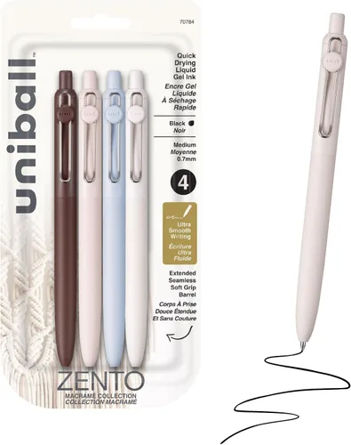 Vista 22 de Uniball™ Zento - Bolígrafos de gel, tinta negra, punta media de 0.03 in Bohemio