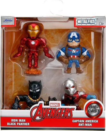 Vista 7 de Marvel Avengers - Paquete de 4 figuras coleccionables fundidas a presión de 2.5 pulgadas, juguetes para niños y adultos