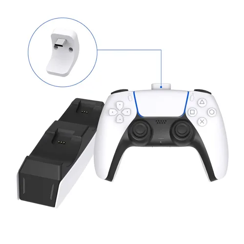 Vista 8 de PS5 Controller Charger Station, PS5 Charging Station with Fast Charging 2nd Generation Compatible with Sony Playstation 5 DualSense Controller
