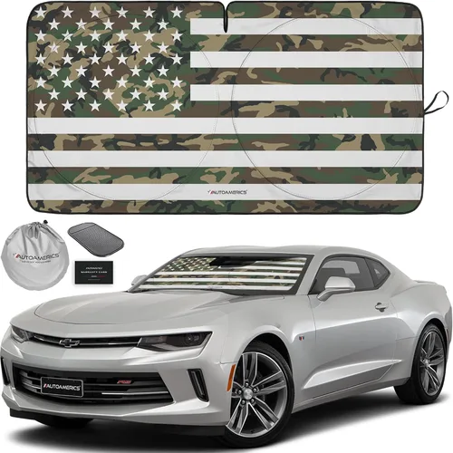 Vista 84 de Parasol de Parabrisas de Una Pieza - Parasol Cromado Líquido Plegable para Ventana Delantera de Auto para Carros SUV Camión - Protector Visor
