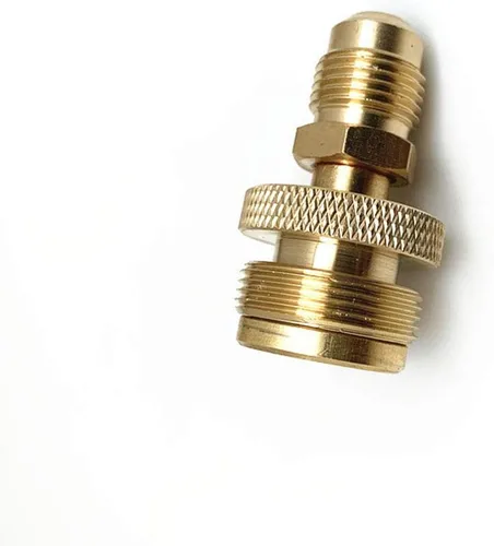 Vista 5 de Acxico 2 unids parrilla estufa 1lb tanque propano regulador adaptador conexión a 3/8" macho flare