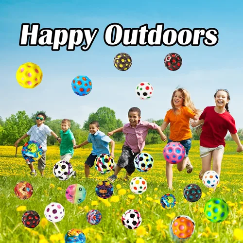 Vista 5 de ZHEBAG Super High Jumping Ball,Extreme High Bouncing Ball, Super High Bouncing Ball, Children's Sensory Ball, Athlete Training Ball