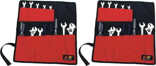 Vista 5 de Performance Tool W88990 Bolsa de herramientas de nailon resistente con 12 bolsillos con cierre de velcro y funda de color, ideal para uso automotriz