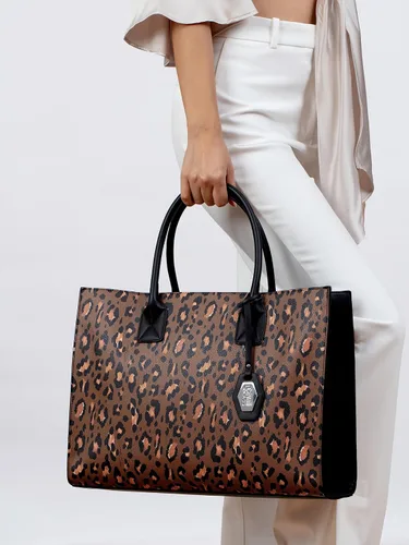 Vista 5 de Cavalli Class MODENA - Bolso tote grande negro para mujer, Negro