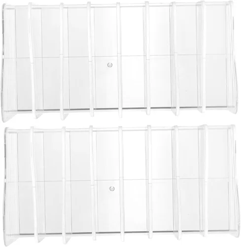 Vista 8 de 2 paletas de sombra de ojos divididas, soporte organizador de maquillaje, estante de almacenamiento para cosméticos, lápiz labial, esmalte de uñas