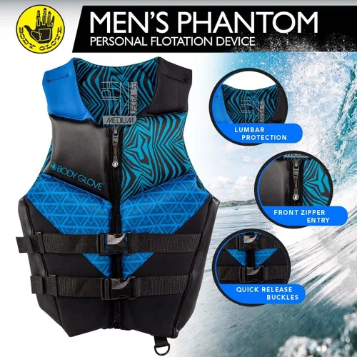 Vista 2 de Body Glove Chaqueta salvavidas Phantom USCGA PFD para hombre
