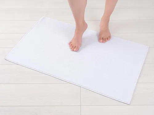 Vista 40 de American Soft Linen - Alfombra de baño antideslizante, 100% de algodón, 17 x 24 pulgadas, alfombras de baño lavables, tapetes peludos, color beige