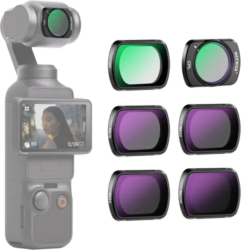 Vista 10 de Conjunto de Filtros con Efecto Magnético NEEWER Compatible con DJI OSMO Pocket 3 Combo de Accesorios para Creadores, Paquete de 4 Filtros 8X