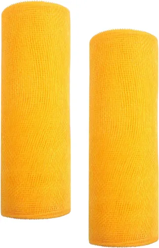 Vista 74 de YYCRAFT Paquete de 2 cintas de malla de polímero metálico de 6 pulgadas (total 20 yardas, verde manzana)