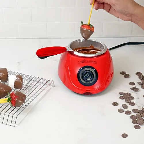 Vista 7 de Total Chef Chocolatiere - Derretidor eléctrico con kit de accesorios de 32 piezas para derretir chocolate y dulces, 8.8 oz (250 g), olla de fondue