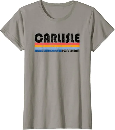 Vista 10 de Camiseta vintage estilo Carlisle, PA de los años 70 y 80, Gris
