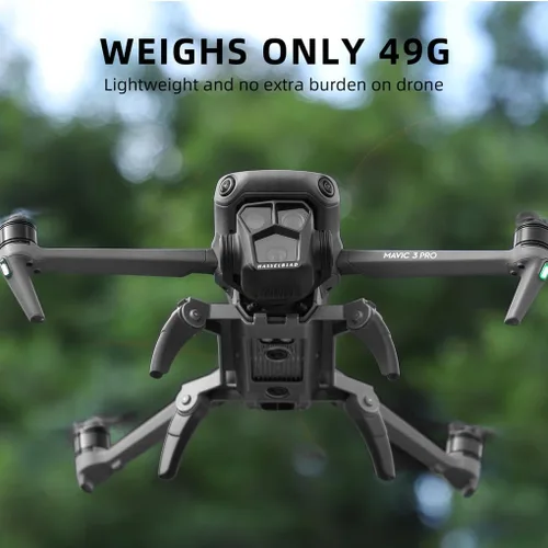 Vista 5 de Tren de aterrizaje para DJI Mavic 3 Pro, pata de araña de aterrizaje plegable compatible con accesorios DJI Mavic 3 Pro, gris