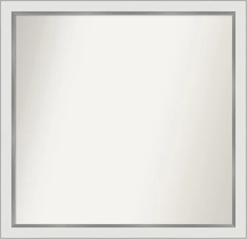 Vista 455 de Amanti Art Espejo personalizado, espejo de baño estrecho Alexandria White Wash, espejo de pared o espejo de tocador de baño sobre el fregadero
