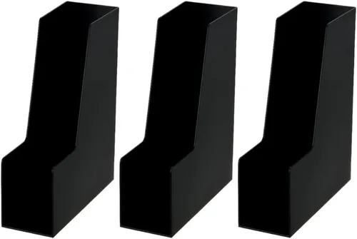 Vista 10 de YBM HOME Organizador vertical para archivos, diseño frontal abierto para un fácil acceso a archivos, documentos y revistas, ideal para oficina