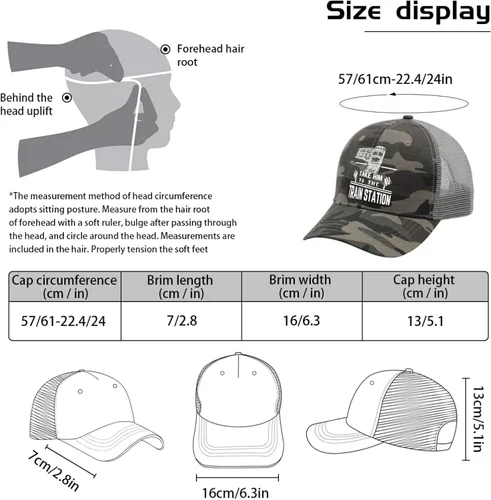 Vista 4 de Hat Take Him to The Train Station Dad Hats, Vintage Hats for Men