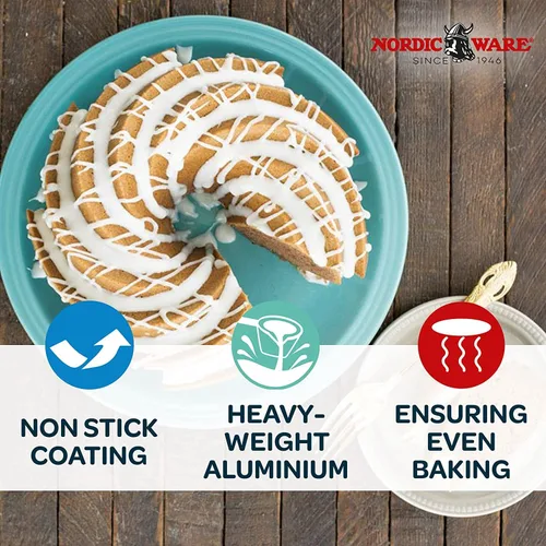 Vista 3 de Nordic Ware Platinum Collection Heritage - Molde para horno.