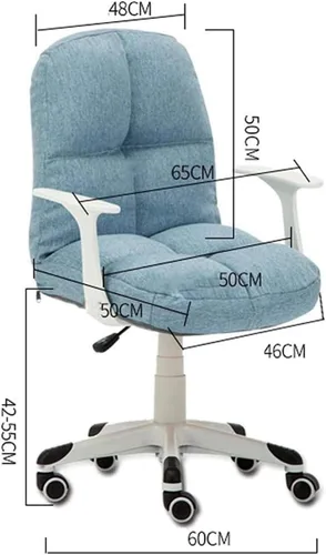 Vista 2 de Silla de computadora para estudiantes, dormitorio, sofá, silla, red de estudio, silla roja, aprendizaje giratorio, silla de escritura, elevador