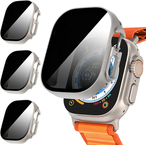 Vista 18 de Suoman - Funda protectora de pantalla para Apple Watch Series 6/5/4 SE de 1.575 in Paquete de 3 fundas ultrafinas de vidrio templado para iWatch