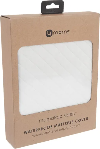 Vista 6 de 4moms mamaRoo - Funda impermeable para colchón de cuna, color blanco