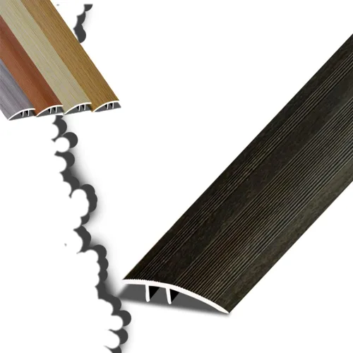 Vista 12 de NILZA Door Threshold Strip Wood Floor Transition Strip 36in Threshold Transition Strips, Metal Threshold Reducer Ramp, Suitable for Height of Oak