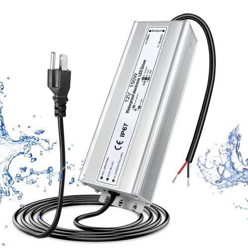Vista 23 de Fuente de alimentación LED de 12V 30W, transformador adaptador controlador LED IP67 impermeable 12V 110V CA a 12V CC de bajo voltaje con enchufe