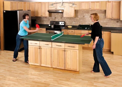 Vista 5 de Viper juego portátil de mesa de ping pong con triple pliegue y mesa de juego con accesorios Trifold 84 X 42 in Tabletop Converts Surfaces to