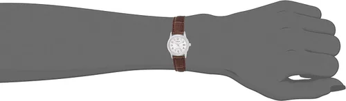 Vista 4 de Casio LTP-V002L-7B2 - Reloj analógico estándar para mujer con números plateados Plateado Movimiento de cuarzo