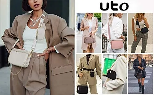 Vista 2 de UTO Small Crossbody Bags for Women 3 in 1 Trendy Belt Purse Fashion Designer Mini Cute Sling Fanny Chest Pack