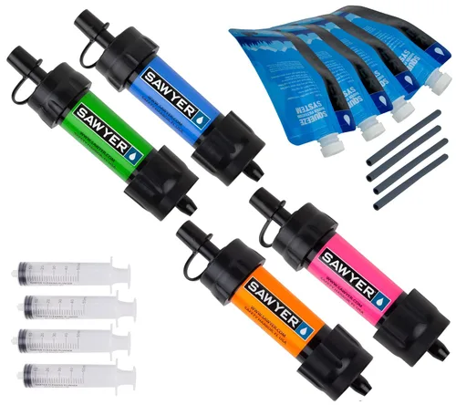 Vista 15 de Sawyer Products SP350 Sistema de filtración de agua Mini, solo filtro y émbolo de limpieza, individual, morado